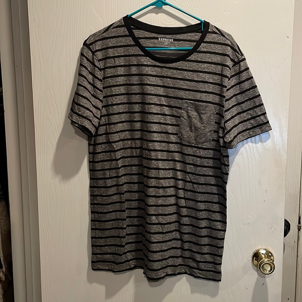 Express Striped Pocket Tee
